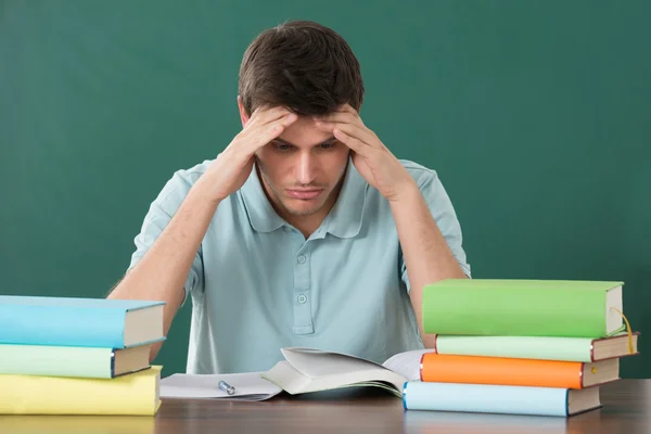 man with books